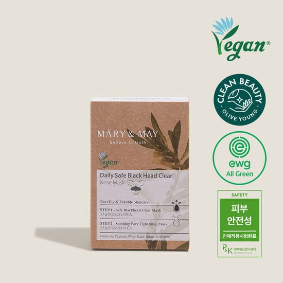 Mary&May Daily Safe Blackhead Clear Nose Pack 10ea