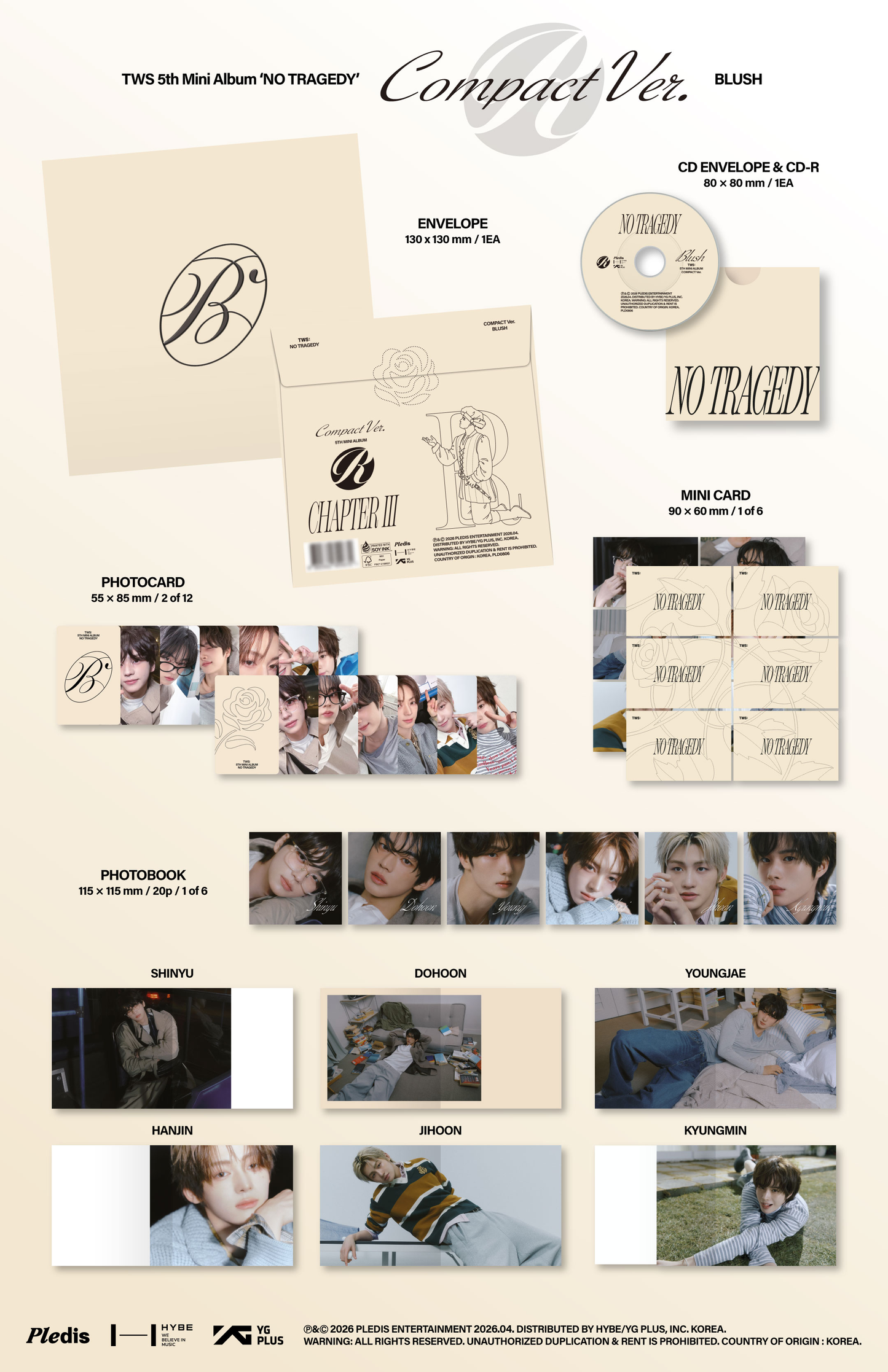TWS 5TH MINI ALBUM - NO TRAGEDY (COMPACT VER)