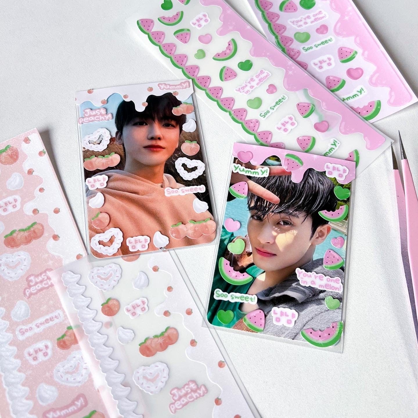 MINS STUDIOS Peaches N Cream Deco Sticker