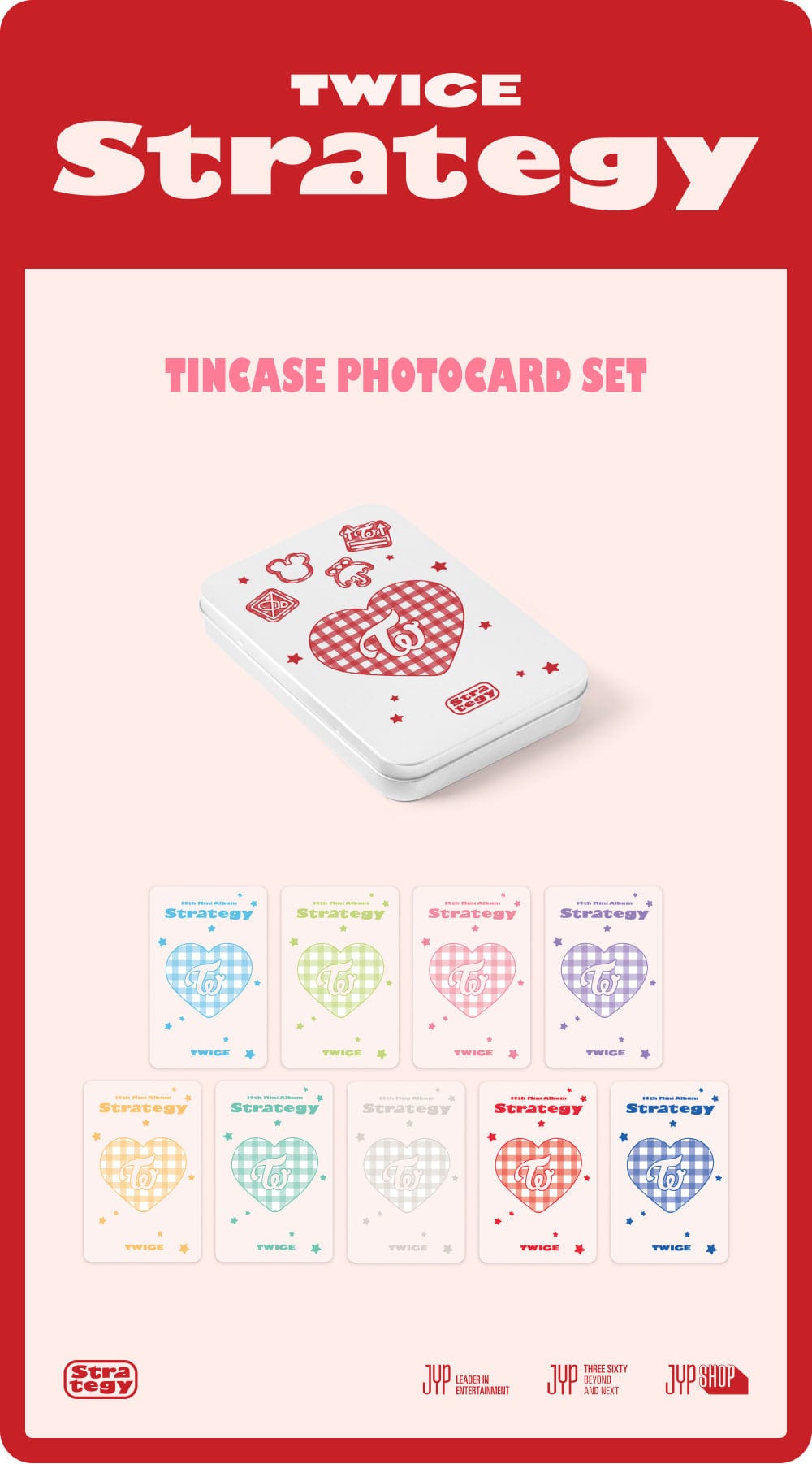 Twice - Strategy Pop-Up in Seoul Official MD Tincase Photocard Set
