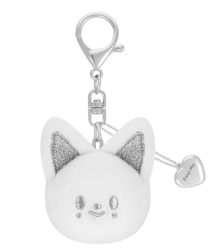 Stray Kids <dominATE : celebrATE> Merch (SKZOO FACE KEYRING SILVER Ver.)
