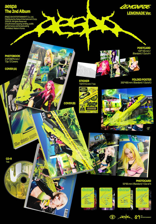 AESPA 2ND ALBUM - LEMONADE (LEMONADE VER.)