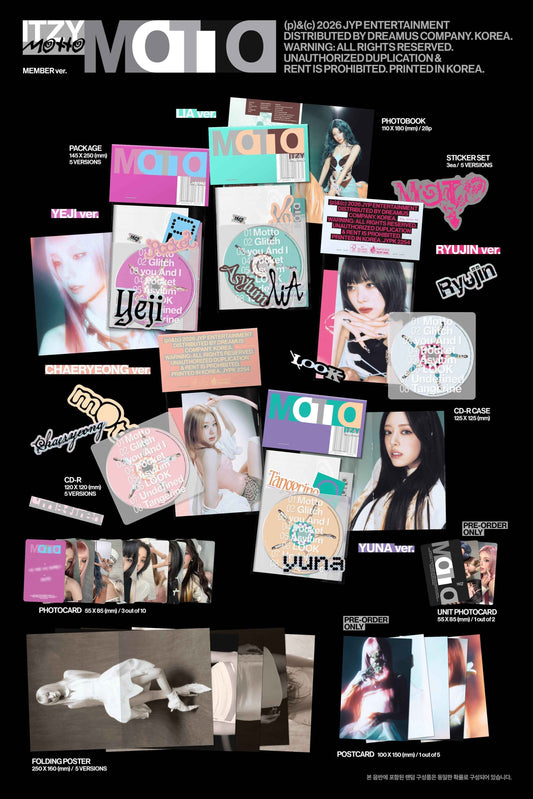 ITZY 12TH MINI ALBUM - MOTTO (MEMBER VER.)