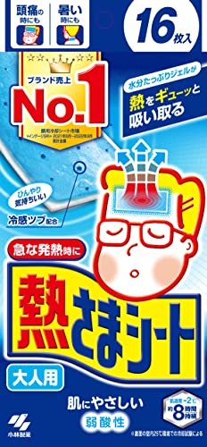 KOBAYASHI Adult Cooling Gel Sheet 16 pcs