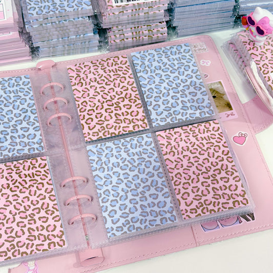 MINS STUDIOS Leopard Binder Pocket Paper