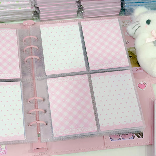 MINS STUDIOS Rosy Lullaby Binder Pocket Paper