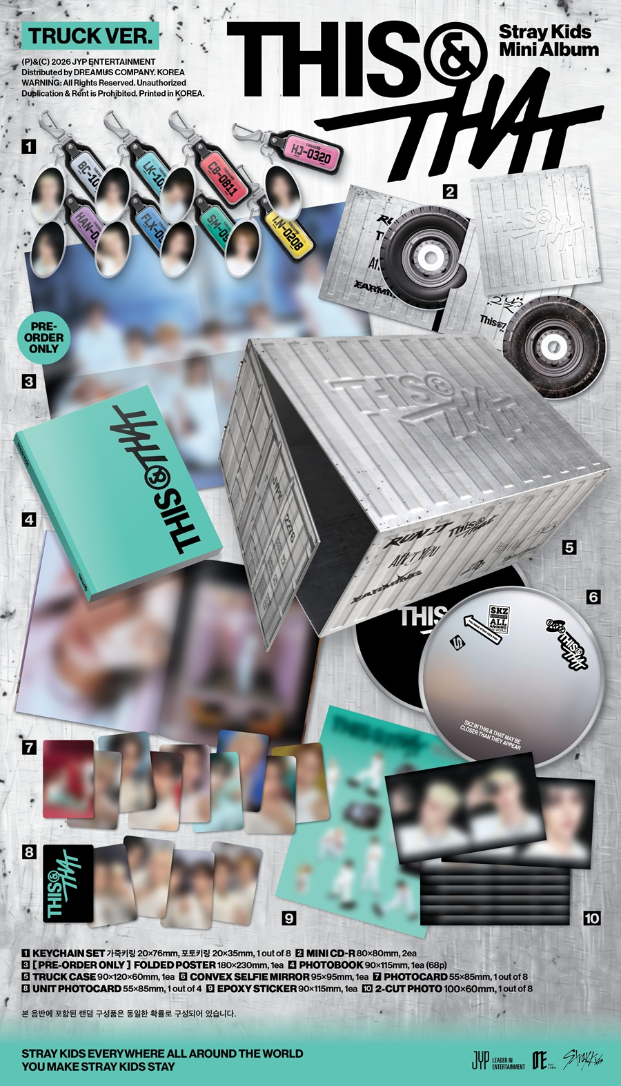 STRAY KIDS 10TH MINI ALBUM - THIS & THAT (TRUCK VER.) (LIMITED VER)