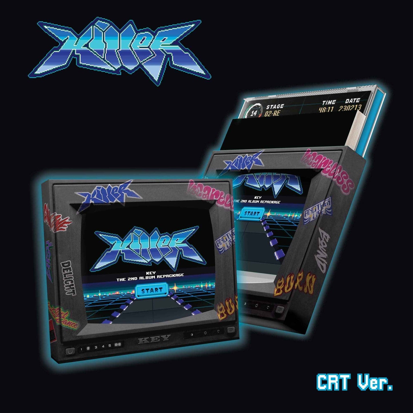 KEY (SHINee) - VOL.2 Repakage Album [KILLER] (CRT Ver.)