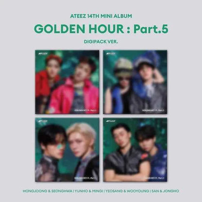 ATEEZ 14TH MINI ALBUM - GOLDEN HOUR : PART.5 (DIGIPACK UNIT VER.)