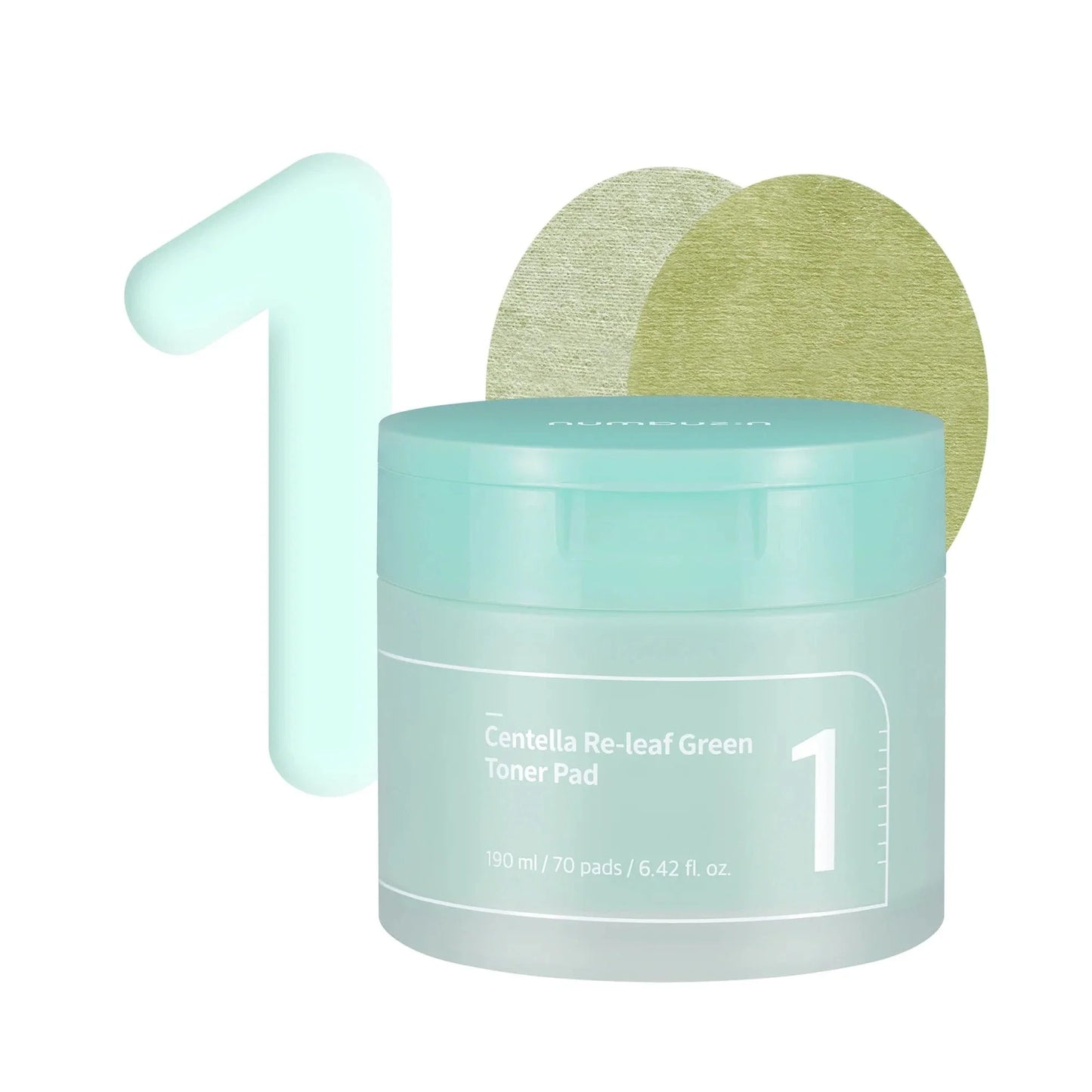 NUMBUZIN No.1 Centella Re-Leaf Green Toner Pad 190ml (70pad)