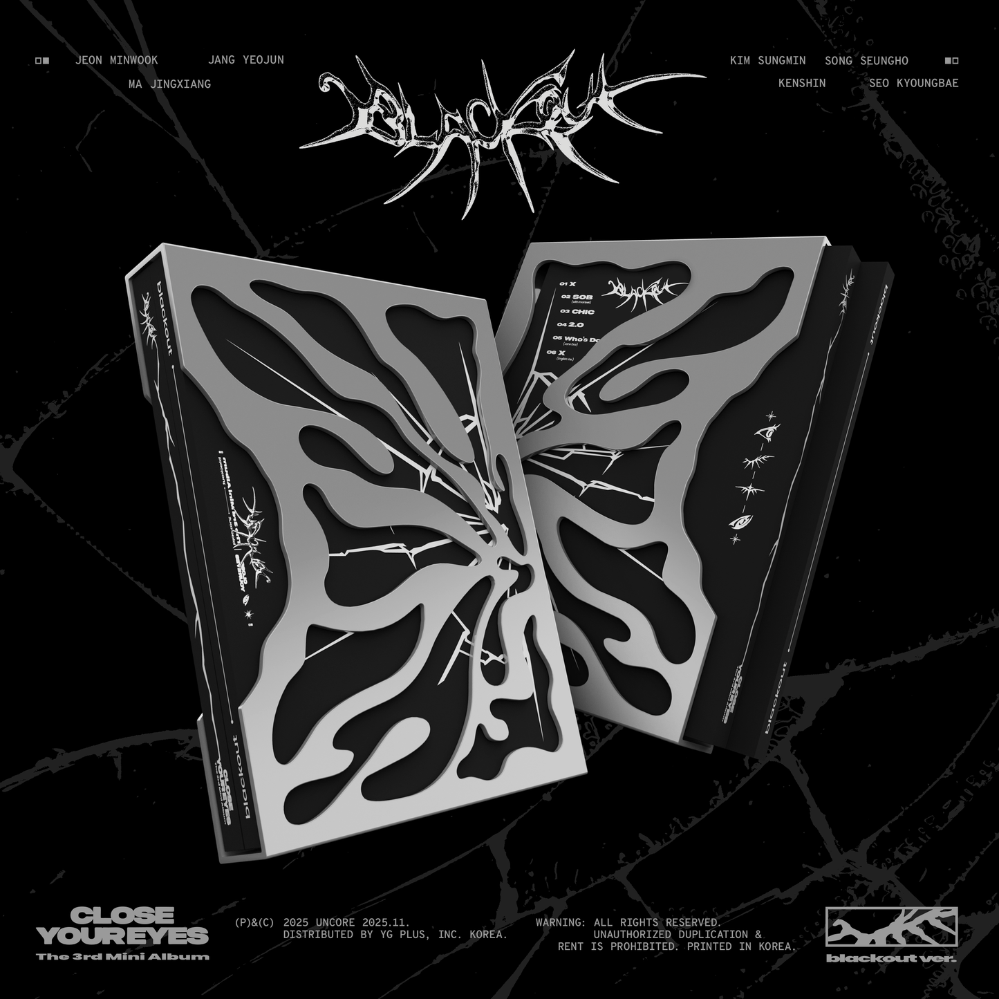 CLOSE YOUR EYES - 3rd Mini Album [blackout] (blackout Ver.)