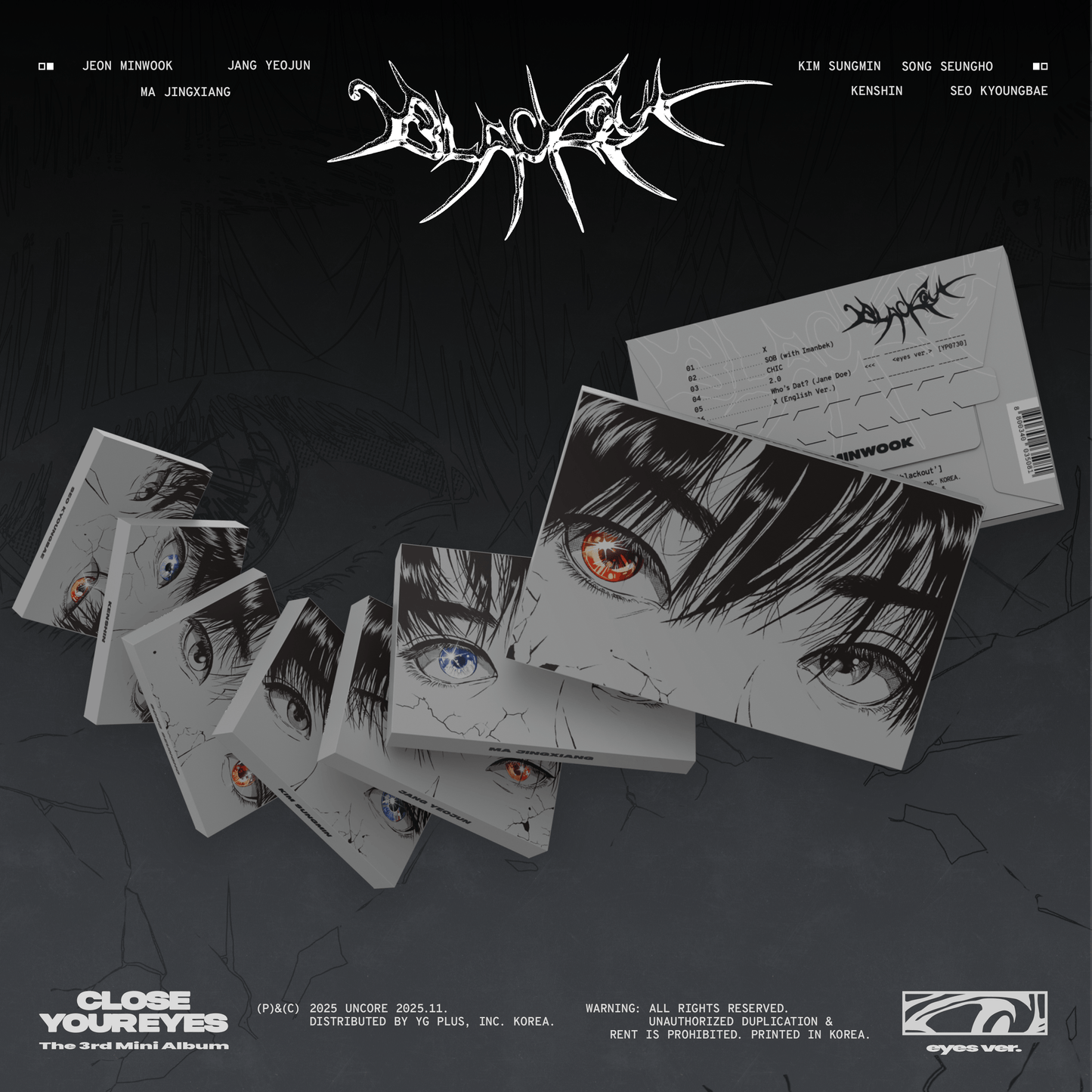 CLOSE YOUR EYES - 3rd Mini Album [blackout] (eyes Ver.)