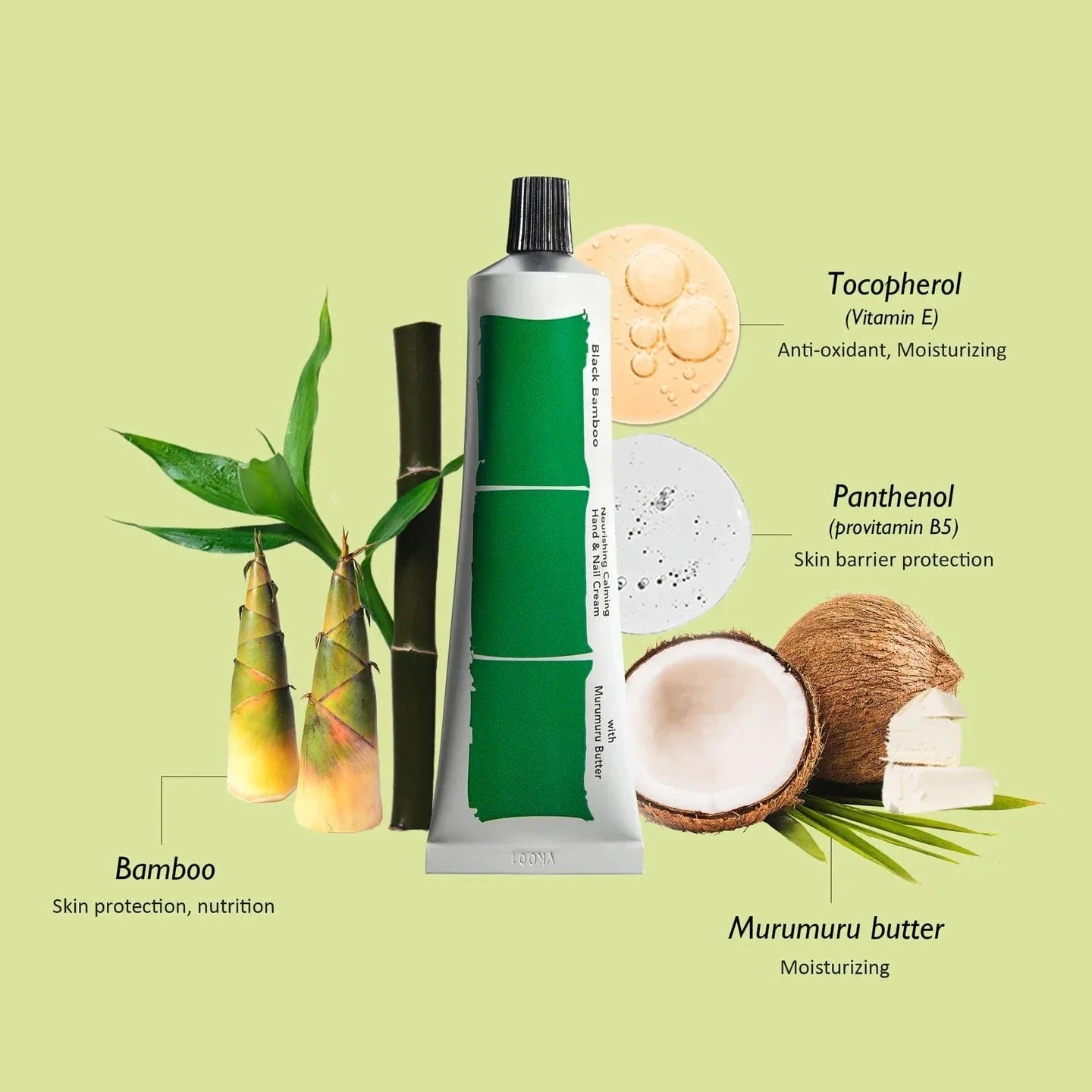 HARUHARU Black Bamboo Nourishing Calming Hand & Nail Cream