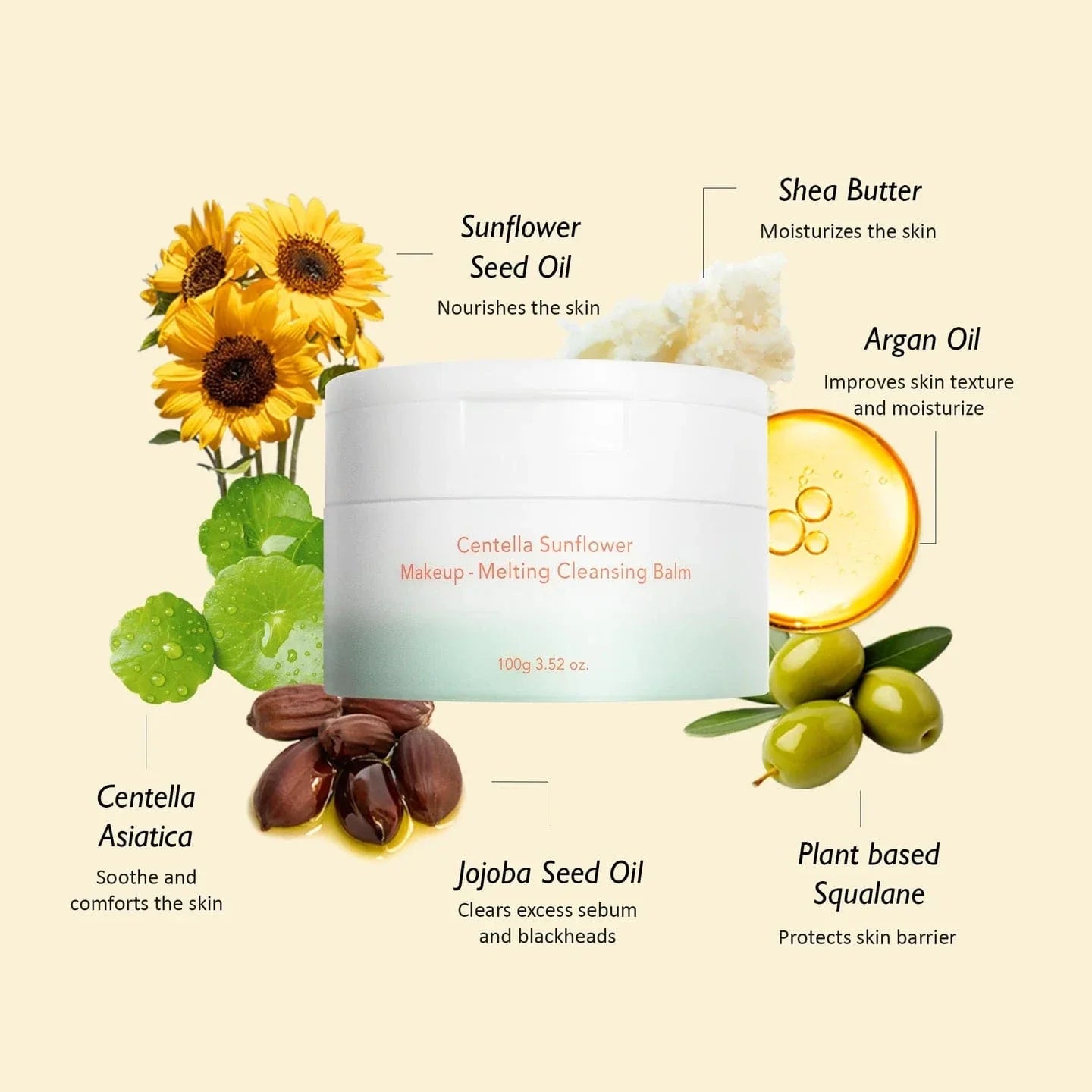 HARUHARU Centella Creamflower Makeup-Melting Cleansing Balm