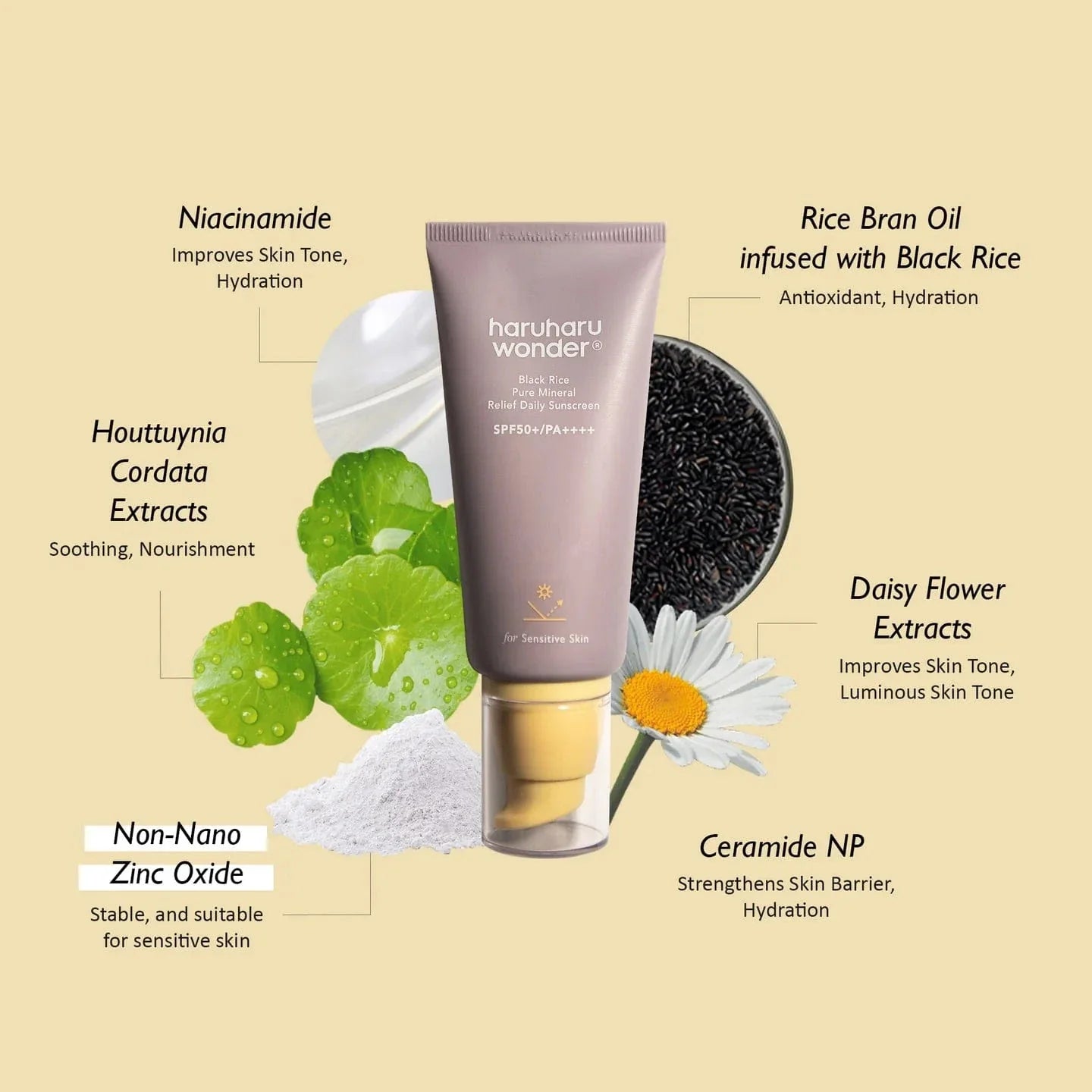 HARUHARU Black Rice Pure Mineral Relief Daily Cream
