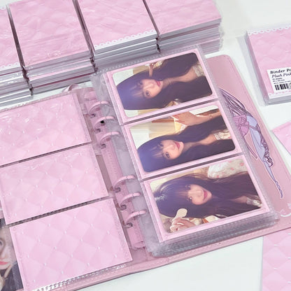MINS STUDIOS Plush Pink Binder Pocket Paper