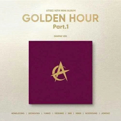 ATEEZ 10th Mini Album GOLDEN HOUR : Part.1 (Digipack Ver.)