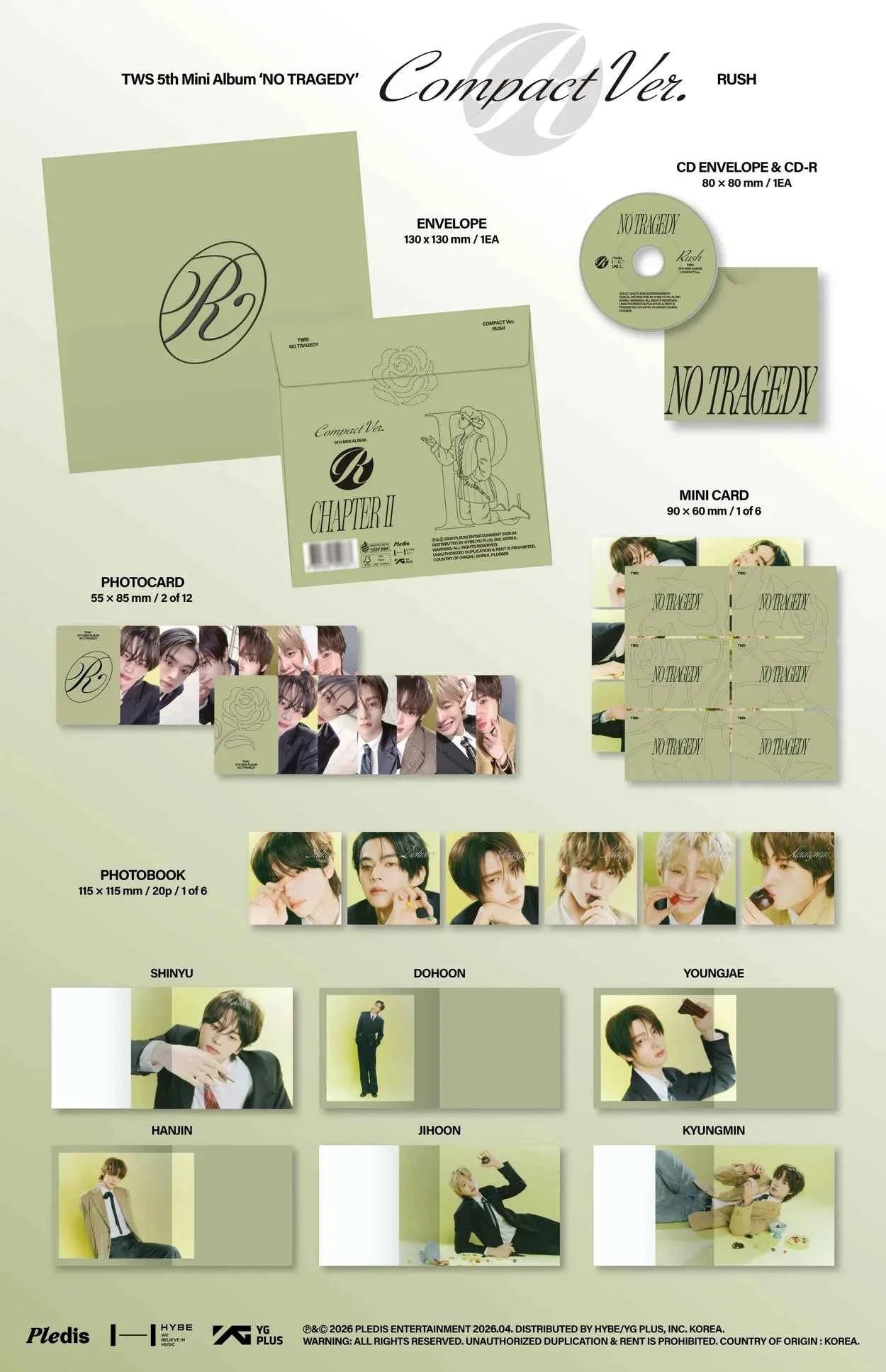 TWS 5TH MINI ALBUM - NO TRAGEDY (COMPACT VER)