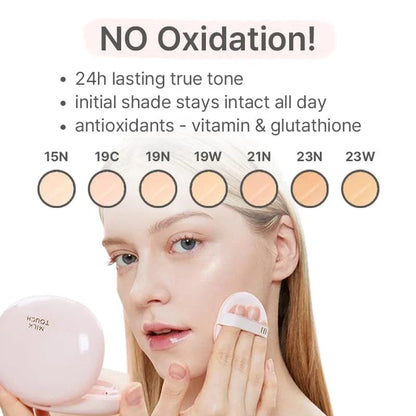 MILK TOUCH All-day Skin Fit Milky Glow Cushion *2nd release*