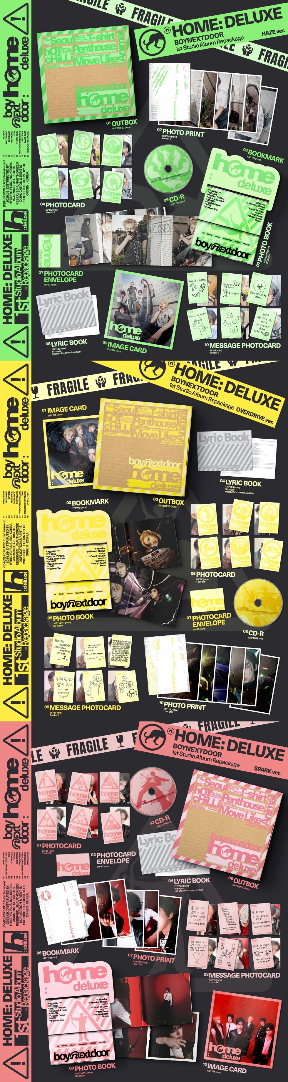 Total of 3 versions (HAZE / OVERDRIVE / SPARK ver.) [Album Specifications] - Outer Box: 3 Versions / 1 Type per Version / ...