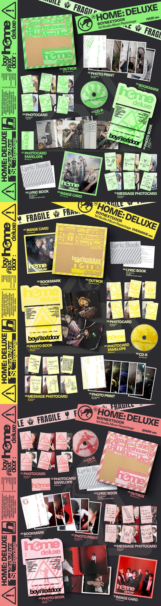 Total of 3 versions (HAZE / OVERDRIVE / SPARK ver.) [Album Specifications] - Outer Box: 3 Versions / 1 Type per Version / ...