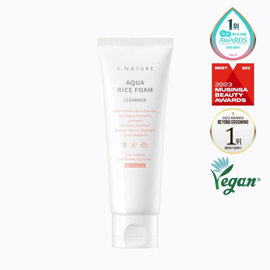 S.NATURE Aqua Rice Foam Cleanser 80ml