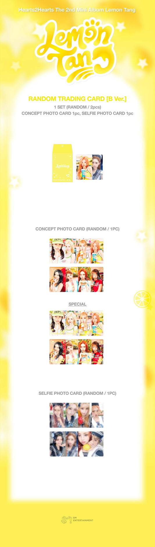 Hearts2Hearts - [Lemon Tang] 2nd Mini Album OFFICIAL MD RANDOM TRADING CARD (B ver.)