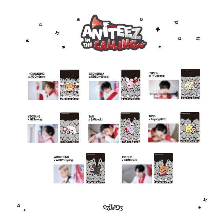 ATEEZ - [ANITEEZ IN THE CALLING] MD CARD COVER STICKER SET