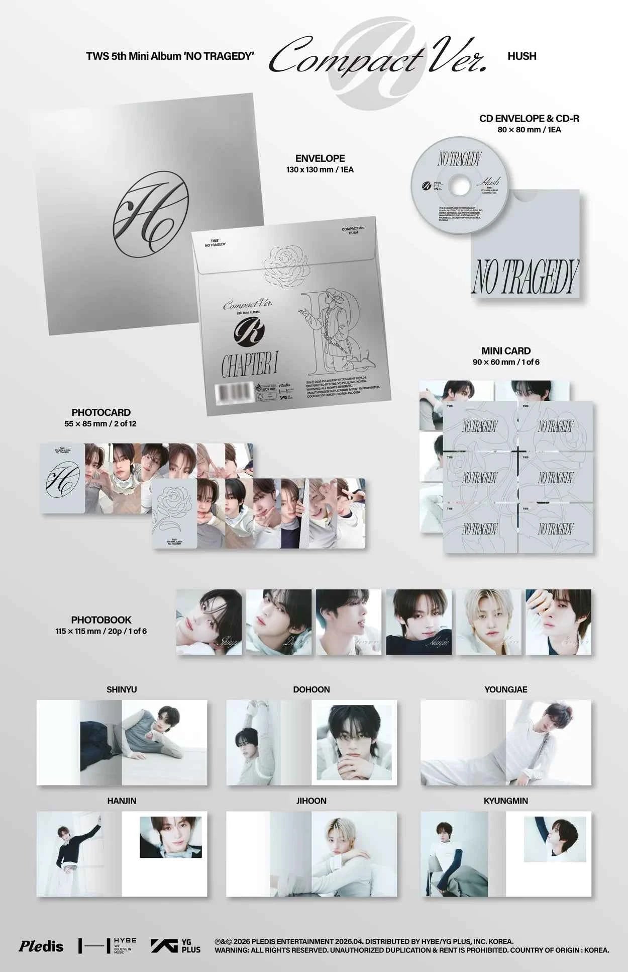 TWS 5TH MINI ALBUM - NO TRAGEDY (COMPACT VER)