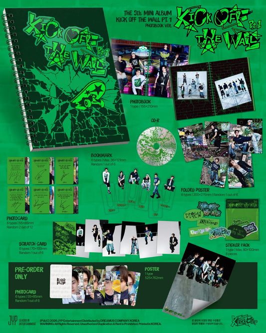 [Details] composition ● Photobook (1 type) ● CD-R ● Bookmark (1 random type out of 6) ● Sticker Pack ● Folded Poster (1 ra...