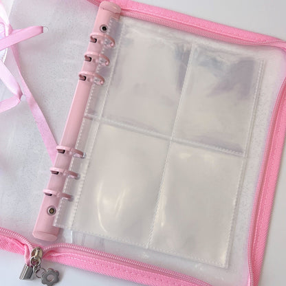 MINS STUDIOS A5 Ribbon Zipper Binder + Pages