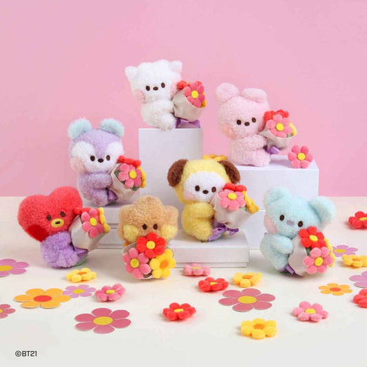 BT21 minini doll key ring [bouquet]