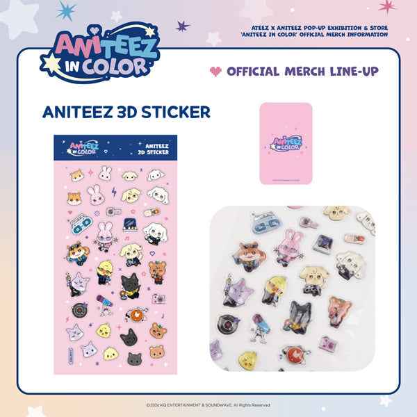ATEEZ - ANITEEZ IN COLOR / ANITEEZ 3D STICKER