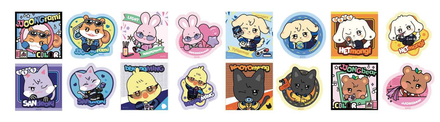 ATEEZ - ANITEEZ IN COLOR / FLAKE STICKER SET
