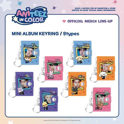 ATEEZ - ANITEEZ IN COLOR / MINI ALBUM KEYRING