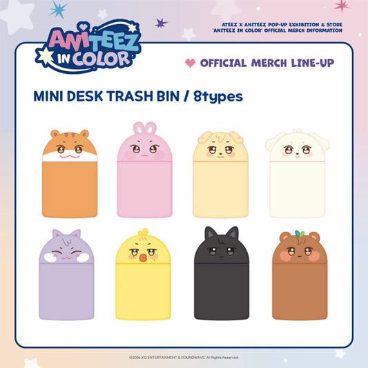ATEEZ - ANITEEZ IN COLOR / MINI DESK TRASH BIN