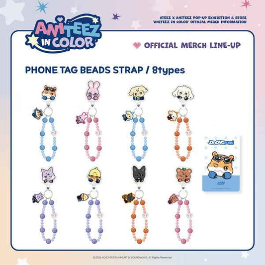 ATEEZ - ANITEEZ IN COLOR / PHONE TAG BEADS STRAP