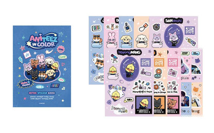 ATEEZ - ANITEEZ IN COLOR / RETRO STICKER BOOK