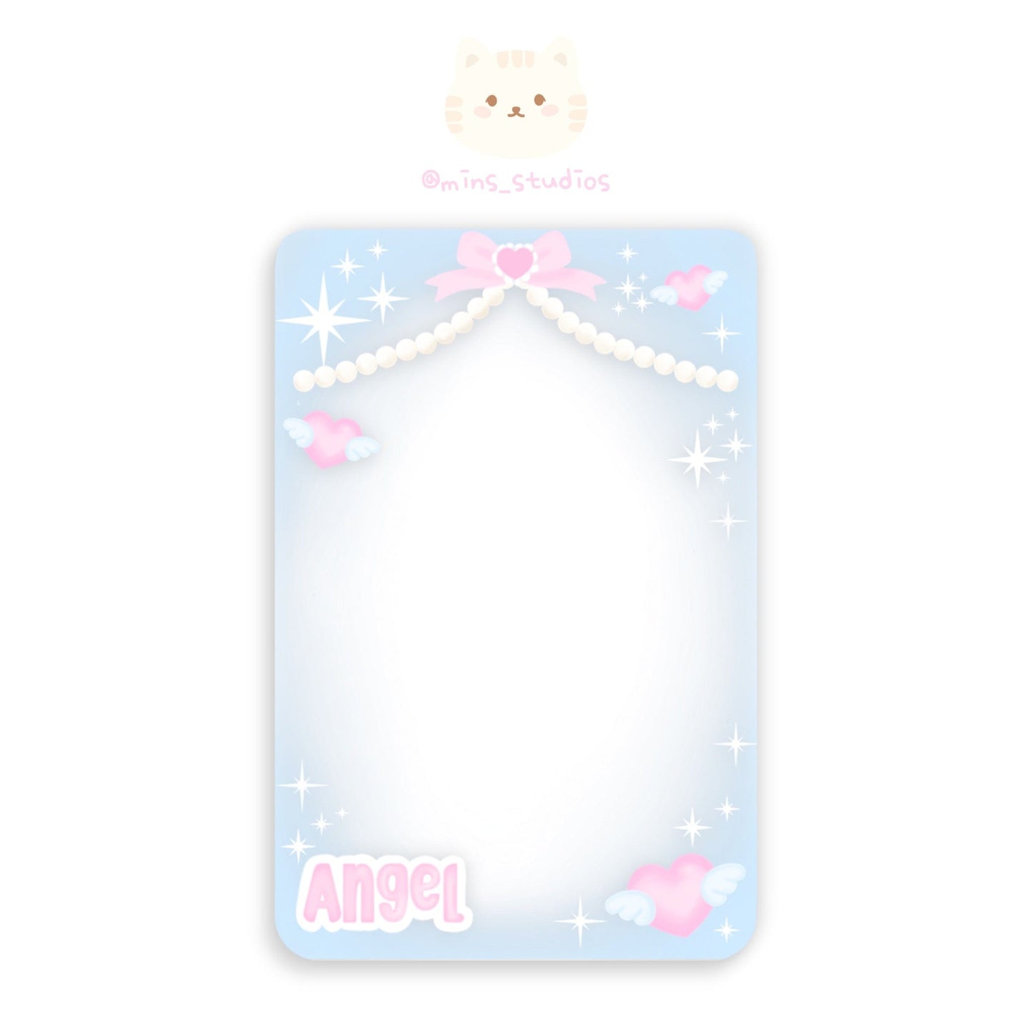 MINS STUDIOS Blue Angel Deco Frame