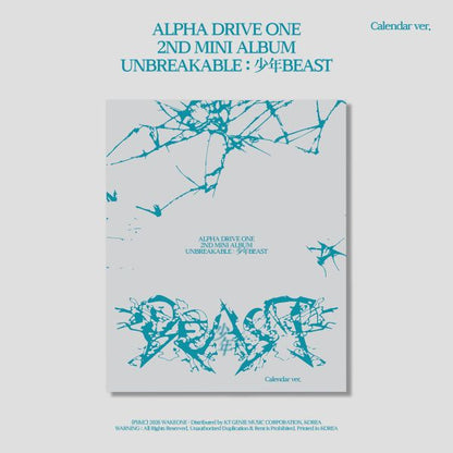 ALPHA DRIVE ONE - 2nd Mini Album 'UNBREAKABLE : 少年BEAST' (Calendar Ver.)