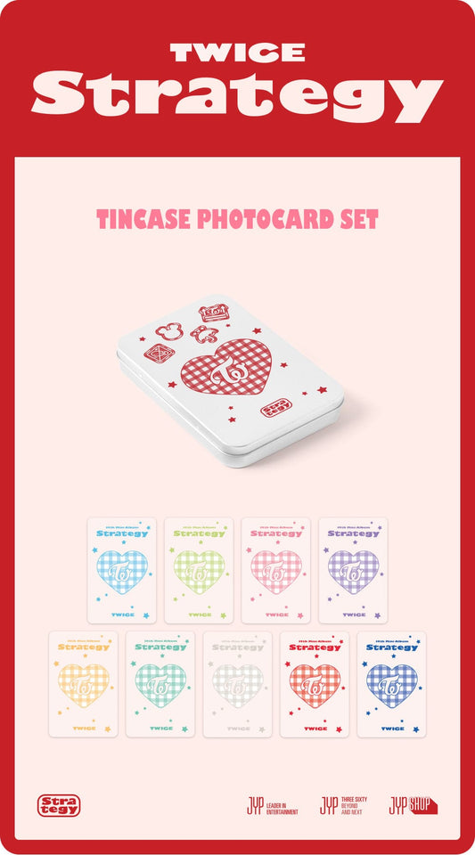 Twice - Strategy Pop-Up in Seoul Official MD Tincase Photocard Set