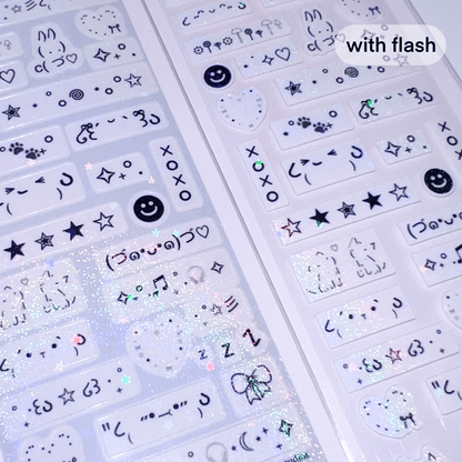 MINS STUDIOS Emoticon Deco Sticker