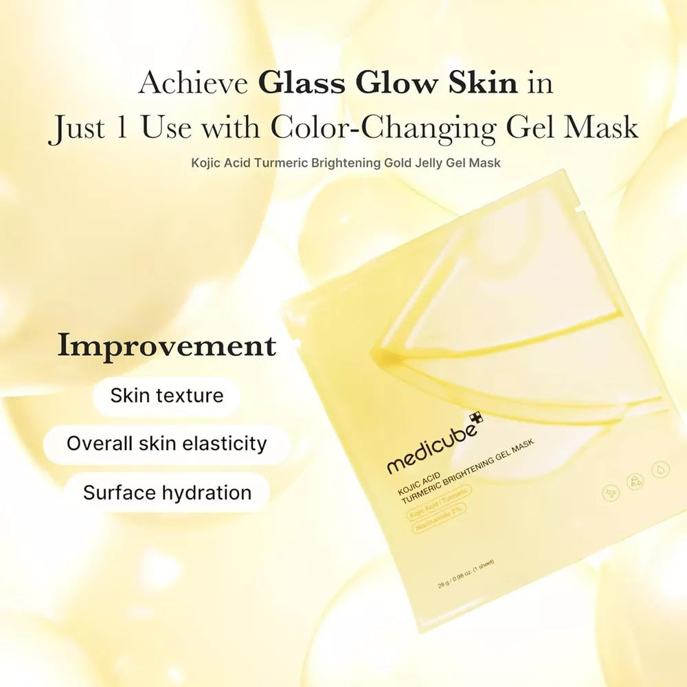 Medicube - KOJIC ACID TURMERIC BRIGHTENING GEL MASK