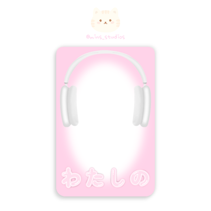 MINS STUDIOS Headphones Deco Frame