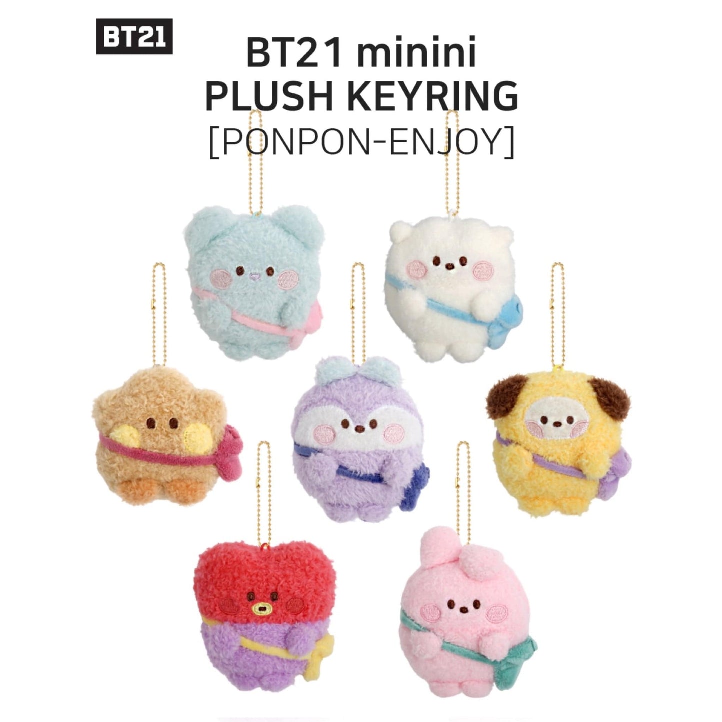 BT21 minini doll key ring [Pong Pong Enjoy]