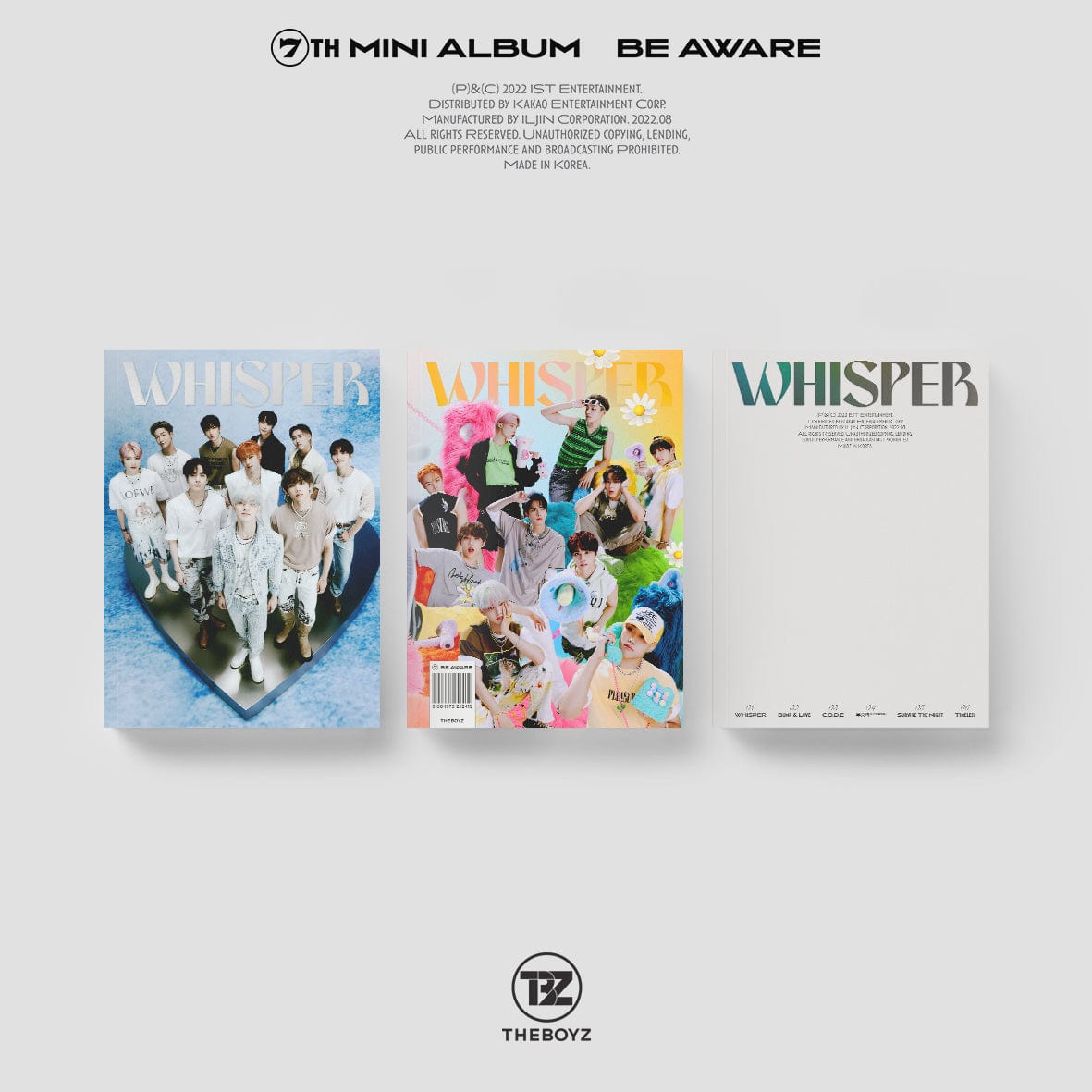 THE BOYZ - 7th Mini Album [BE AWARE]