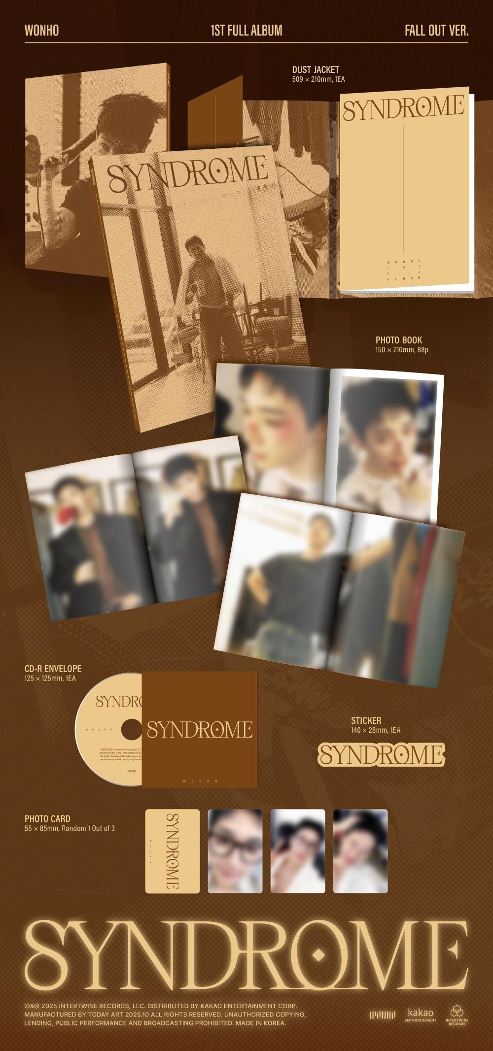 WONHO - 1ST ALBUM [SYNDROME]