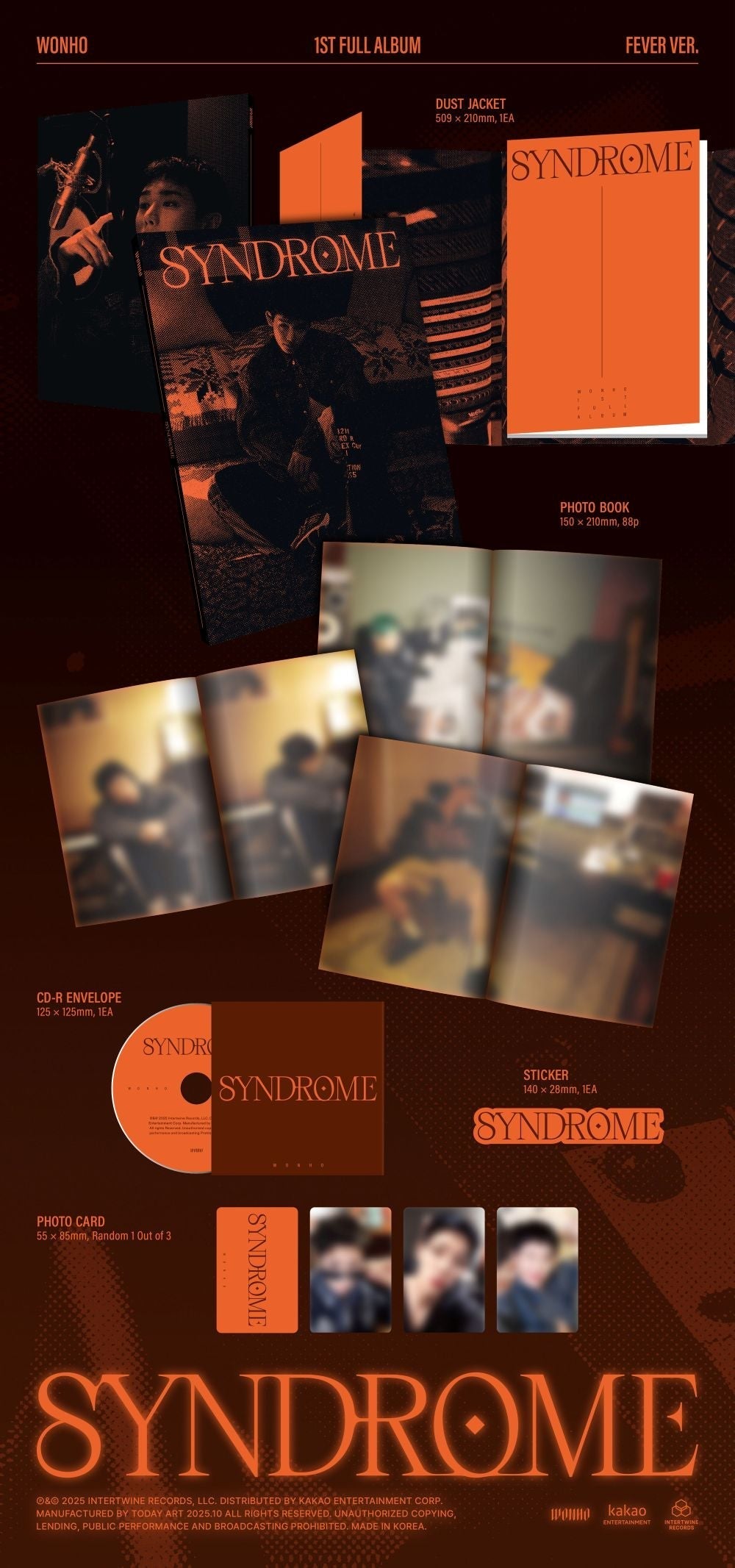 WONHO - 1ST ALBUM [SYNDROME]