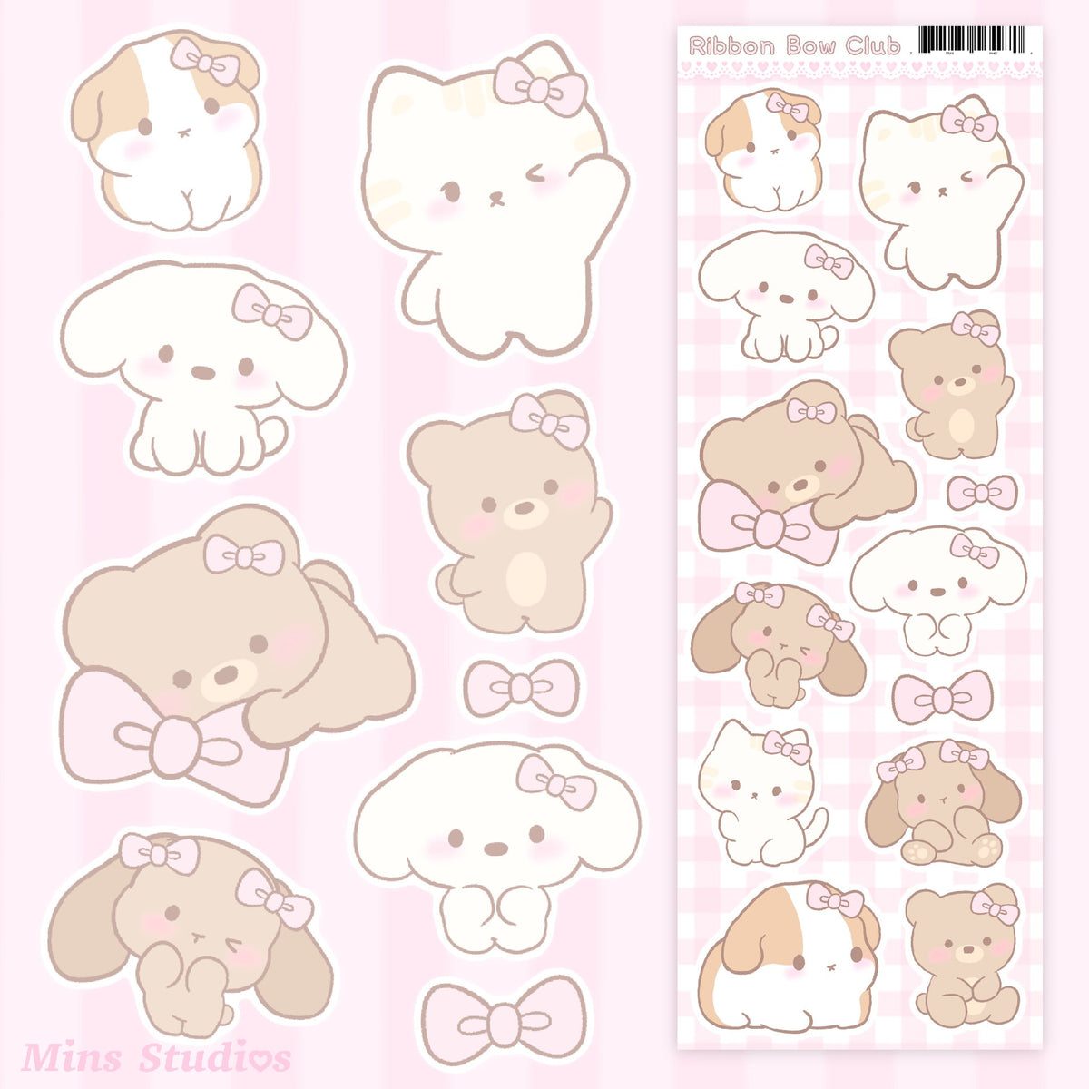 Ribbon Bow Club Sticker