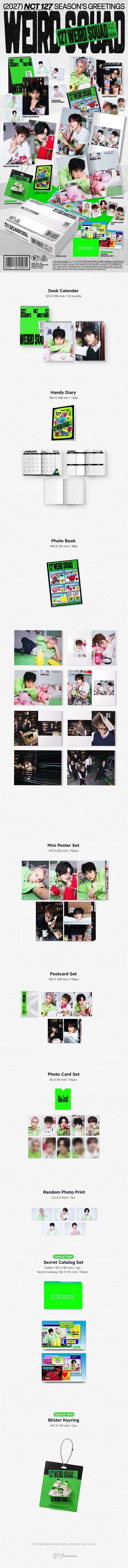 [PREORDER] NCT 127 2027 SEASON'S GREETINGS / WALL CALENDAR